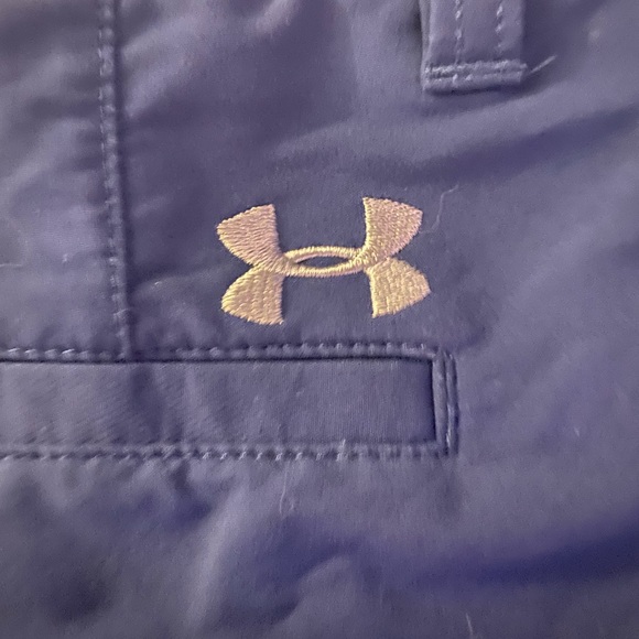 set 2 Under Armour navy blue 30/30 size large youth heat gear shorts n pants ✨ - Picture 8 of 14